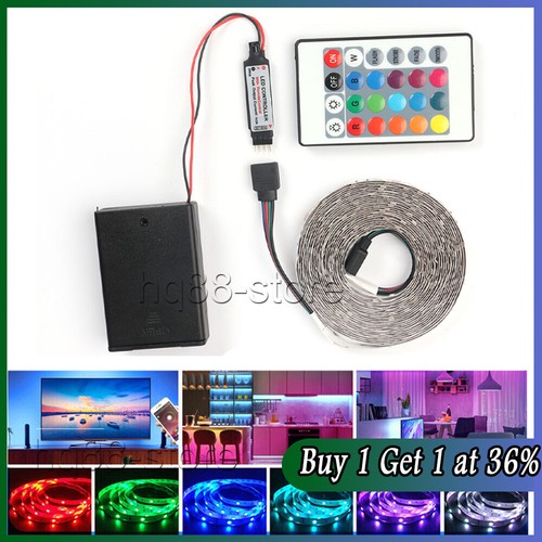 Battery power led strip 5m - power,