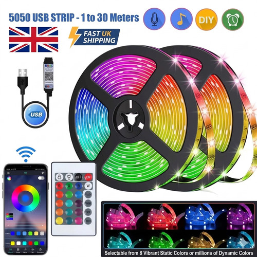 Led strip lights usb - usb, 1-30m